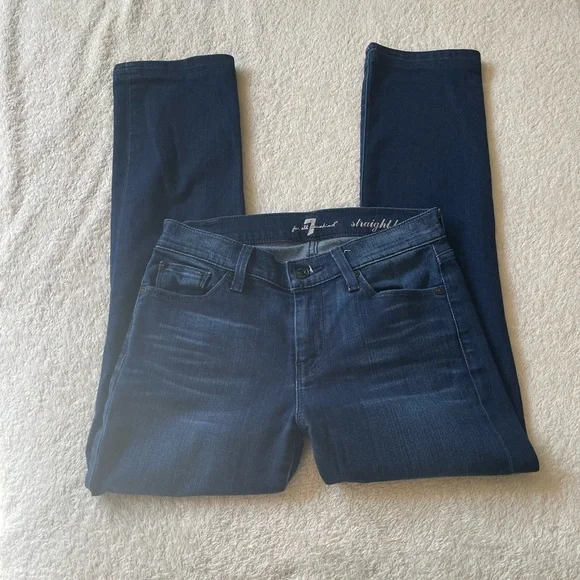• classic 7 for all mankind straight leg CALIE jeans • - Picture 2 of 9